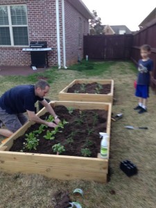 boys gardening